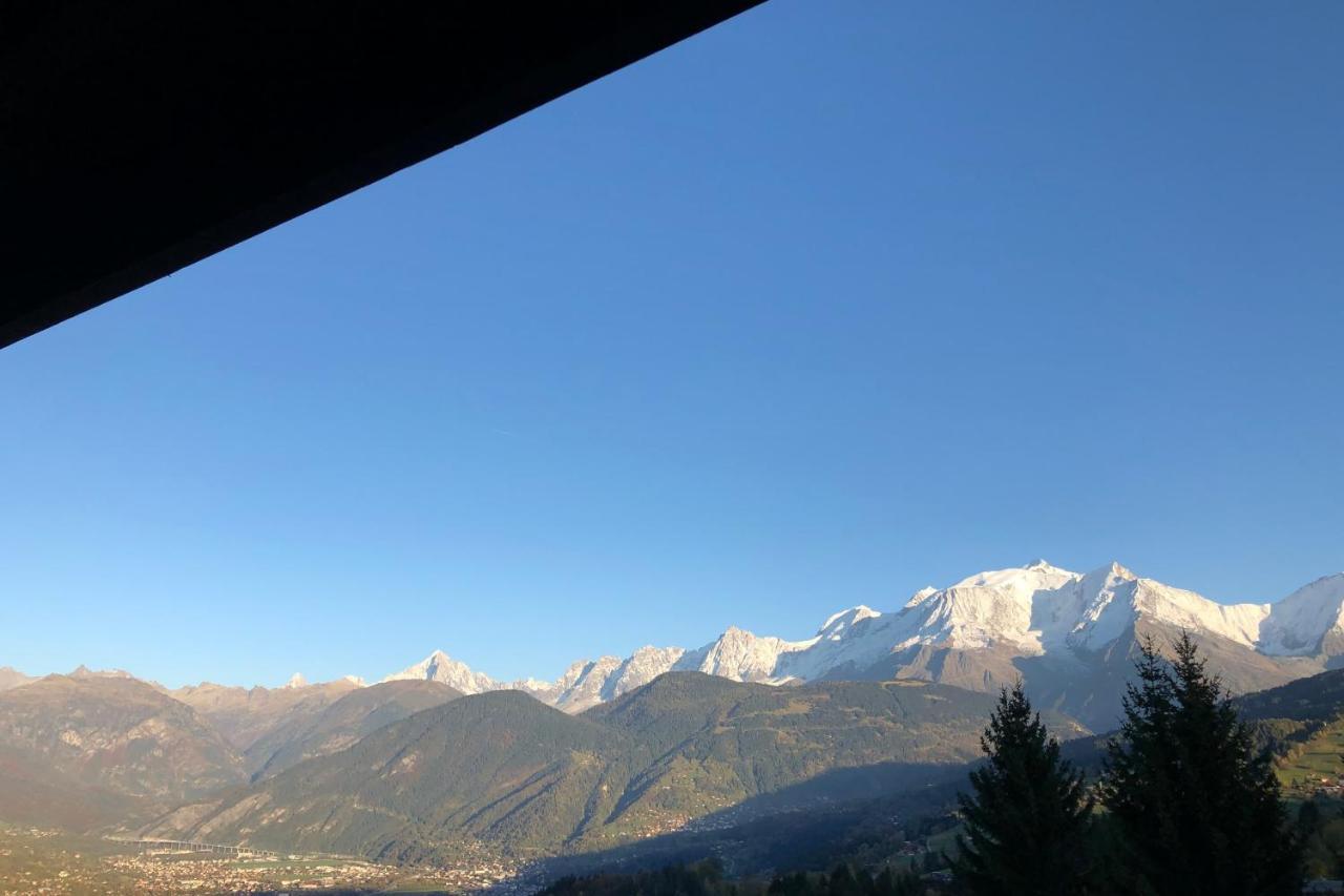 Large Apt 80M Superb View Mont-Blanc 6P Appartement Combloux Buitenkant foto